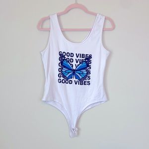 Ruby & Lace Good Vibes Bodysuit, Size XL